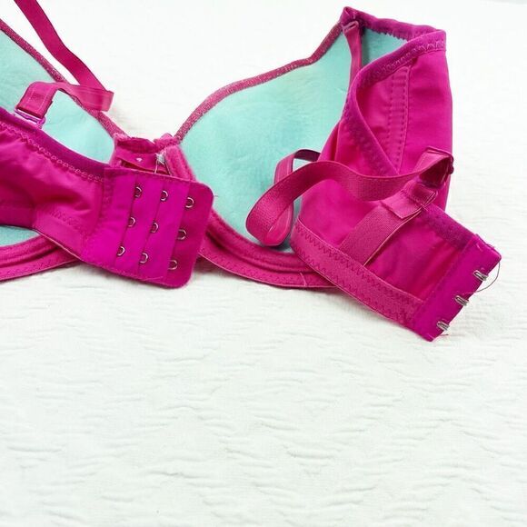 BUY 1 GET 1 FREE Chuns perfect shape lingerie bra 34d hot pink shimmer bridal li - Picture 6 of 11